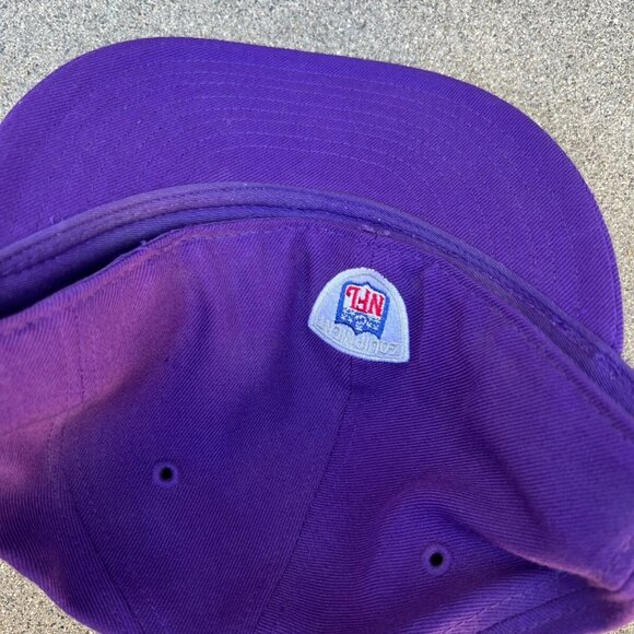 REEBOK NFL Minnesota Vikings Fitted Hat Men's 7 1/2 Purple Equipment Cap Wool - Picture 5 of 7